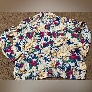 Vintage Floral Patterned Shirt